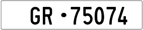 Trailer License Plate